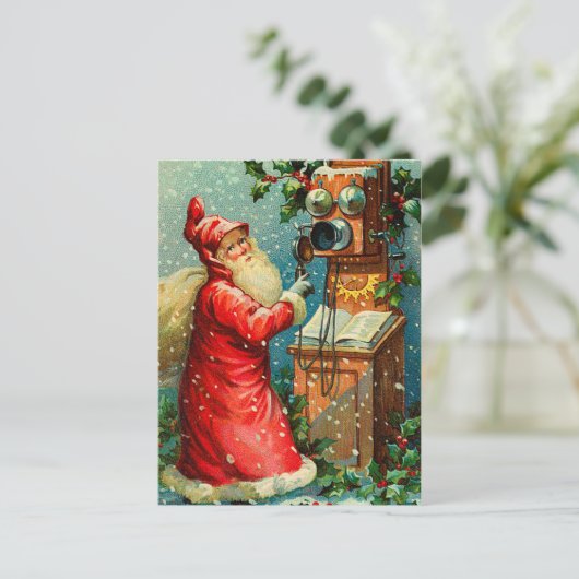 Viktorianische Weihnachtskarten Feiertagspostkarte (Stehend Vorderseite)