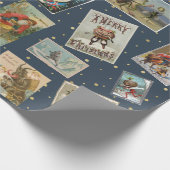 Viktorianische Weihnachtskarten Geschenkpapier (Ecke)