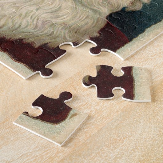 Viktorianische Weihnachtskarten mit dem Weihnachts Puzzle (Seite)