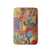 Viktorianische Weihnachtskatzen Badematte (Vorderseite Vertikal)