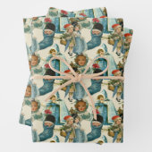 Viktorianische Weihnachtskinder  Geschenkpapier Set (Beispiel)