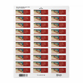 Viktorianische Weihnachtskinder-Rücksendeadressen- (Vorne)