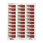 Viktorianische Weihnachtskinder-Rücksendeadressen- (Vorne)