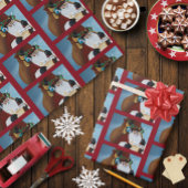 Viktorianische Weihnachtsklausel Geschenkpapier