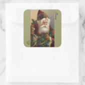 Viktorianische Weihnachtskleber Quadratischer Aufkleber (Tasche)