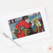 Viktorianische Weihnachtskleber Rechteckiger Aufkleber (Umschlag)