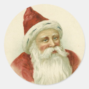 Viktorianische Weihnachtskleber Runder Aufkleber