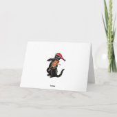 Viktorianische Weihnachtslandschaft Feiertagskarte (Rückseite)