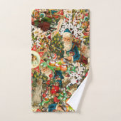 Viktorianische Weihnachtsmahlzeit Badhandtuch Set (Handtuch)