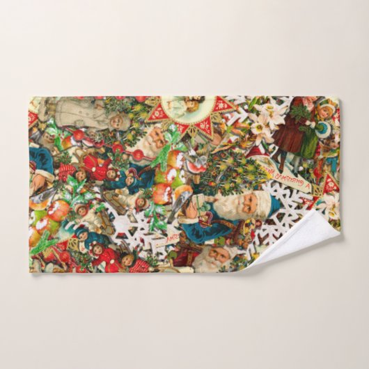 Viktorianische Weihnachtsmahlzeit Badhandtuch Set (Handtuch)