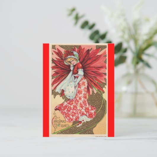 viktorianische Weihnachtsmärchen Feiertagspostkarte (Stehend Vorderseite)