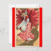 viktorianische Weihnachtsmärchen Feiertagspostkarte (Vorne/Hinten)