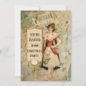 Viktorianische Weihnachtsmusik Einladung (Vorderseite)