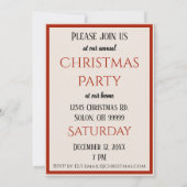 Viktorianische Weihnachtsmusik Einladung (Rückseite)