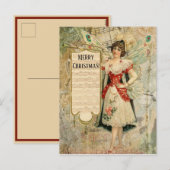 Viktorianische Weihnachtsmusik Feiertagspostkarte (Vorne/Hinten)