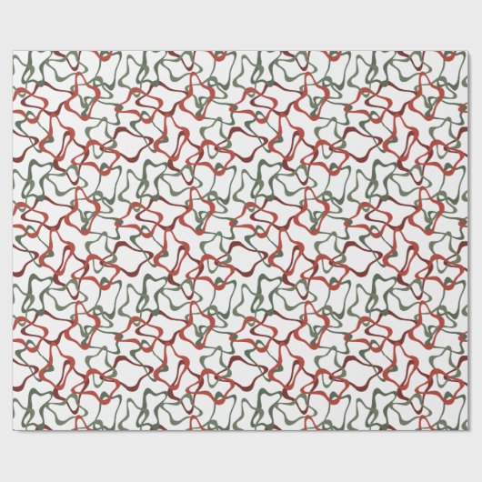 Viktorianische Weihnachtspolygone Geschenkpapier (Flach)