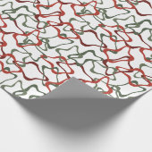 Viktorianische Weihnachtspolygone Geschenkpapier (Ecke)