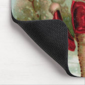 Viktorianische Weihnachtspostkarte, die einen Mousepad (Ecke)