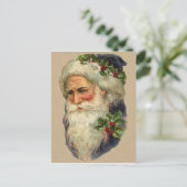 Viktorianische Weihnachtspostkarte Feiertagspostkarte (Stehend Vorderseite)