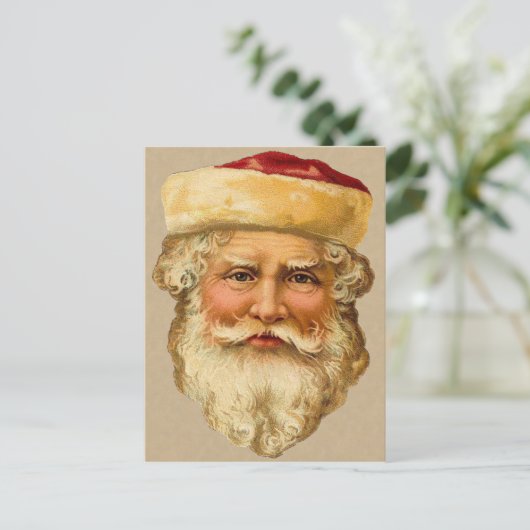 Viktorianische Weihnachtspostkarte Feiertagspostkarte (Stehend Vorderseite)