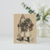 Viktorianische Weihnachtspostkarte Feiertagspostkarte (Stehend Vorderseite)