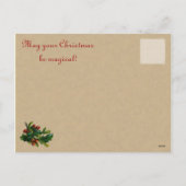 Viktorianische Weihnachtspostkarten Feiertagspostkarte (Rückseite)