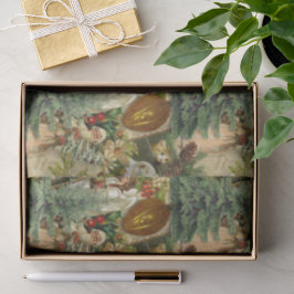 Viktorianische Weihnachtsprracht Seidenpapier