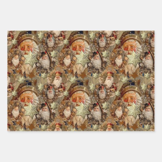 Viktorianische Weihnachtsschmuck Geschenkpapier Set (Vorderseite)