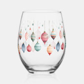 Viktorianische Weihnachtsschmuck Weinglas Ohne Stiel (Rückseite)