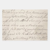 Viktorianische Weihnachtsschrift aus der Antike Geschenkpapier Set (Vorderseite 3)