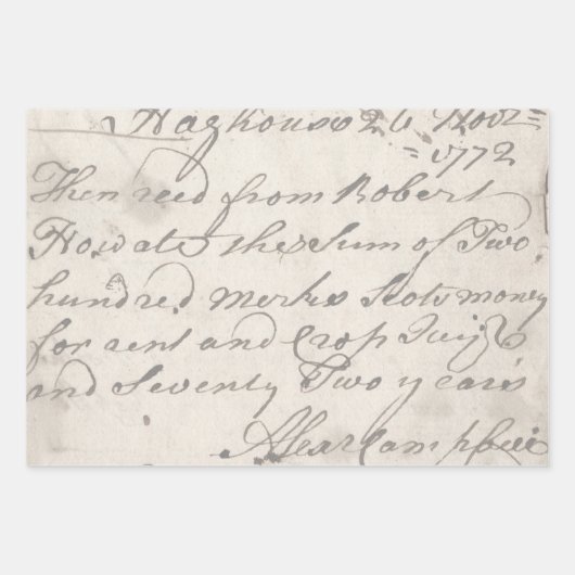 Viktorianische Weihnachtsschrift aus der Antike Geschenkpapier Set (Vorderseite 2)