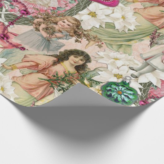 Viktorianische Weihnachtssparkle Geschenkpapier (Ecke)