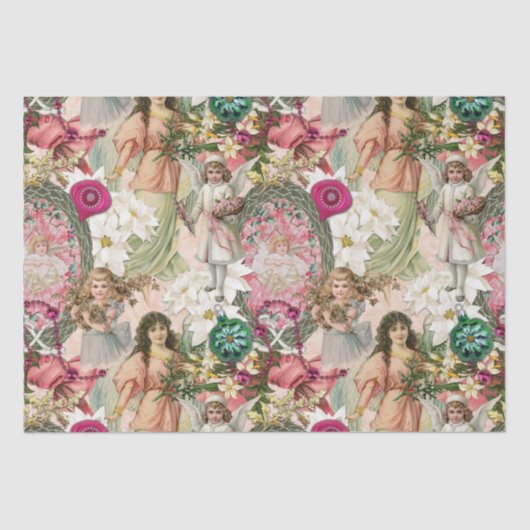 Viktorianische Weihnachtssparkle Seidenpapier (Vorderseite)