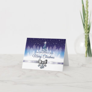 Viktorianische Weihnachtsstern-Faltkarte Karte