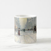 Viktorianische Weihnachtsstraße Kaffeetasse (Mittel)