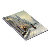 Viktorianische Weihnachtsstraße Notizblock (Rechte Seite)