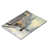 Viktorianische Weihnachtsstraße Notizblock (Linke Seite)