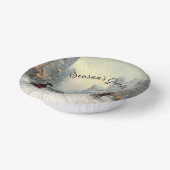 Viktorianische Weihnachtsstraße Pappteller (Gewinkelt)