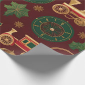 viktorianische Weihnachtsverpackung Geschenkpapier (Ecke)