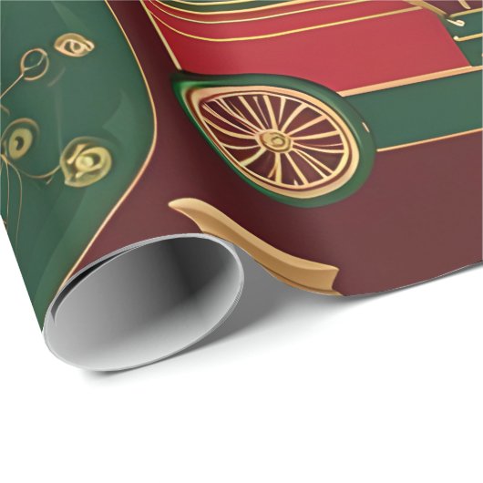 viktorianische Weihnachtsverpackung Geschenkpapier (Rolleneckpunkt)