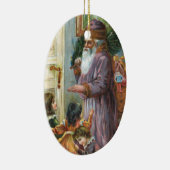 Viktorianische Weihnachtsverzierung Keramik Ornament (Rechts)