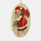 Viktorianische Weihnachtsverzierung Keramikornament (Rechts)