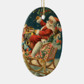 Viktorianische Weihnachtsverzierung Keramikornament (Rechts)