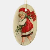 Viktorianische Weihnachtsverzierung Keramikornament (Rechts)
