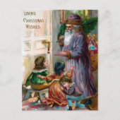 Viktorianische Weihnachtsweihnachtskarte Postkarte (Vorderseite)