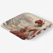 Viktorianische Weihnachtszeit Pappteller (Gewinkelt)