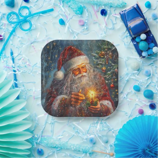 Viktorianische Weihnachtszeitung Teller (Party)