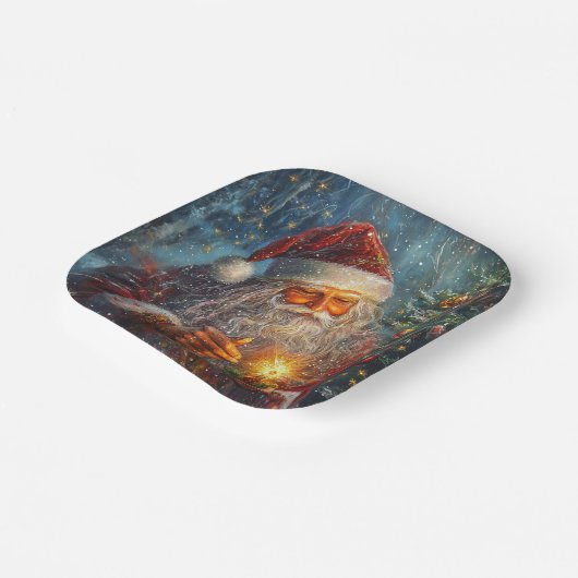 Viktorianische Weihnachtszeitung Teller (Gewinkelt)