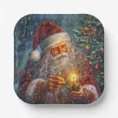 Viktorianische Weihnachtszeitung Teller (Vorderseite)