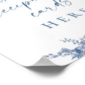 Viktorianische Weinkarte Poster (Ecke)